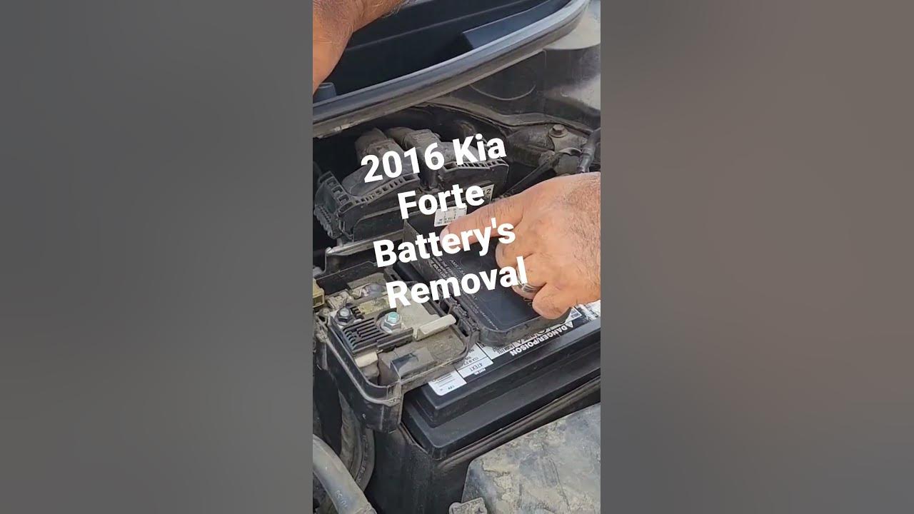 Kia Forte Battery's removal - YouTube