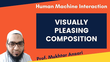 LECTURE NO 26 -  VISUALLY PLEASING COMPOSITION - HMI 12 04 2021