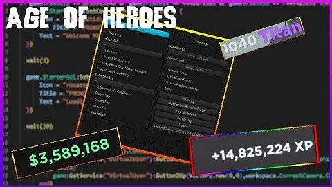 Age Of Heroes Auto Farm|Orb Farm|Rep Farm|Inf Levels Script
