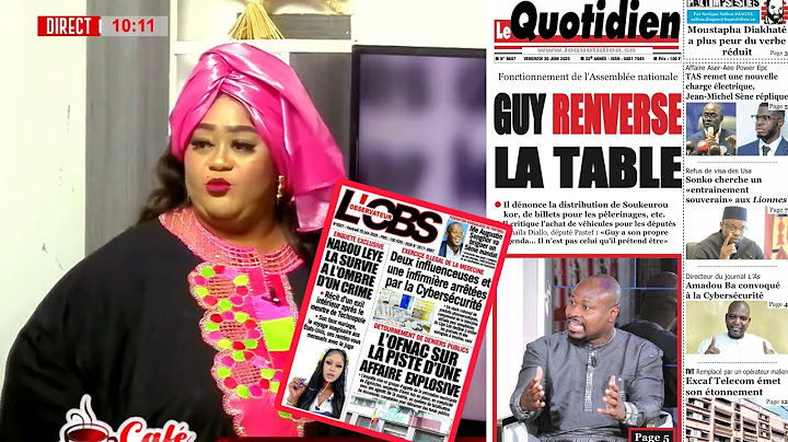 Revue des titres avec Mamy Samb de ce vendredi 20 juin 2025