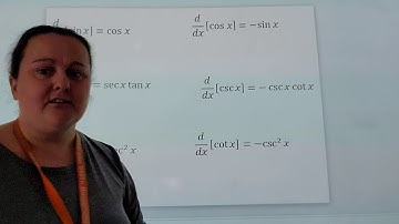 Section 3.5 Derivatives of trig. functions