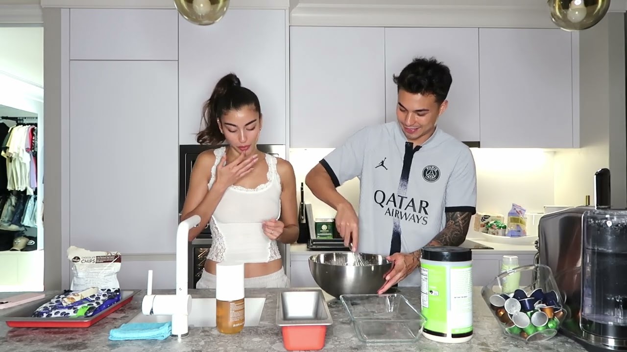 Chap takes over the kitchen - making banana bread