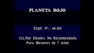 Planeta Rojo Red Planet, 2000 Inicio Vhs España