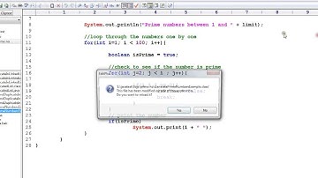 Generate Prime Numbers Example in java