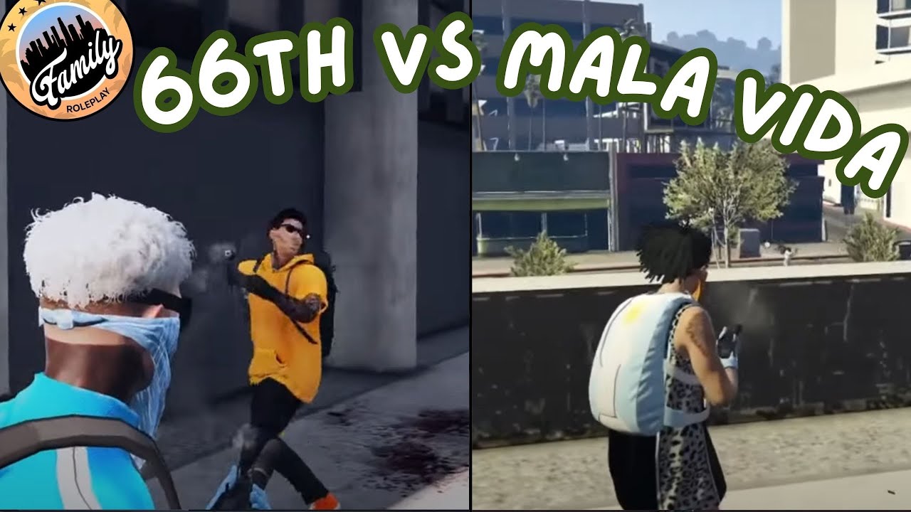 TIROTEO EXPLOSIVO |🌊 66th vs Mala Vida 🟠 | FAMILY RP