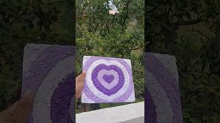 diy paper clay heart 💜 #ytshorts #art