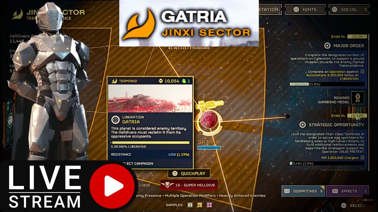 🔴LIVE - HELLDIVERS 2⚡LIBERATING GATRIA FROM FASCISM⚡ROAD TO 1,000 SUBS