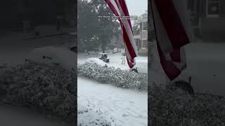 That's one way to get around during a Louisiana snowstorm | #shorts