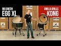 Big green egg xl vs grilla grills kong ceramic kamado smokers comparison 2019