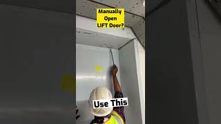 Can you open an ELEVATOR door manually? | You can, Watch This