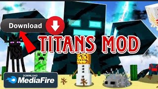 Minecraft Titans mod download link Mediafire | how to download Titans mod mcpe screenshot 4