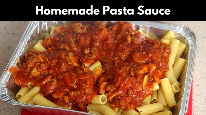 Homemade Pasta Sauce | Freezer Meals Rigatoni | Ho...