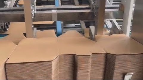 #foldergluer YL-1450PC-C for corrugated crash lock bottom carton #foldingcarton #packagingmachine