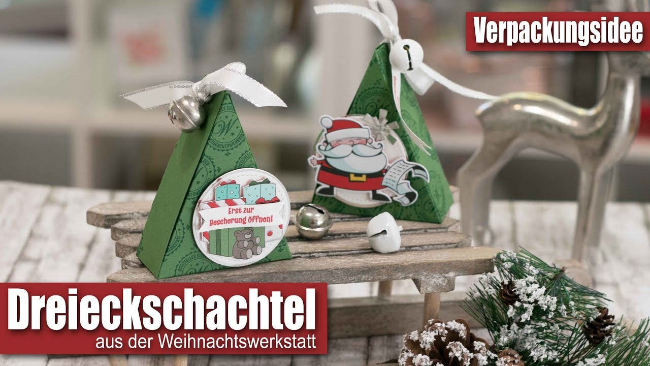 Dreieckschachtel aus der Weihnachtswerkstatt | Tannenbaum | Adventskalender | Stampin' Up!