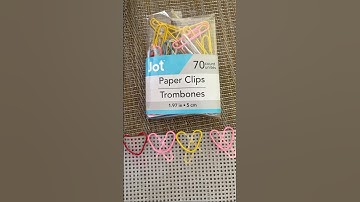 How to make a cute heart shape paper clips #kidsactivity #diy #crafts