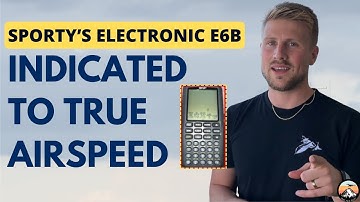 How to Calculate True Airspeed from Indicated Airspeed using Electronic E6B