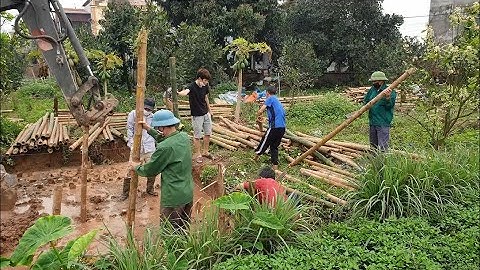 Gia cố nền đất yếu bằng móng cọc tre