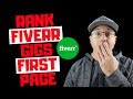 How To Rank Fiverr Gigs On First Page 2019