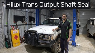 How to replace Transmission Output Shaft Seal. Toyota Hilux LN167
