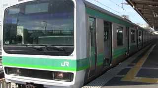 FHD JR常磐線E231系東マト125+102編成　快速 取手行き　上野駅12番線発車
