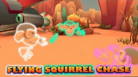 What the- [flying squirrel chase video]