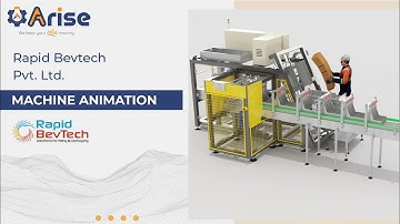 Wrap Around Case Packer | Working 3D Animation | Machine Animation | Packaging System