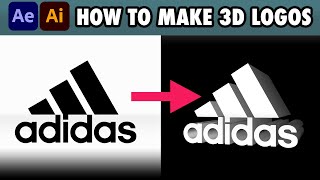 How to create 3d Logos in After Effects | No Plugins | Elliano_