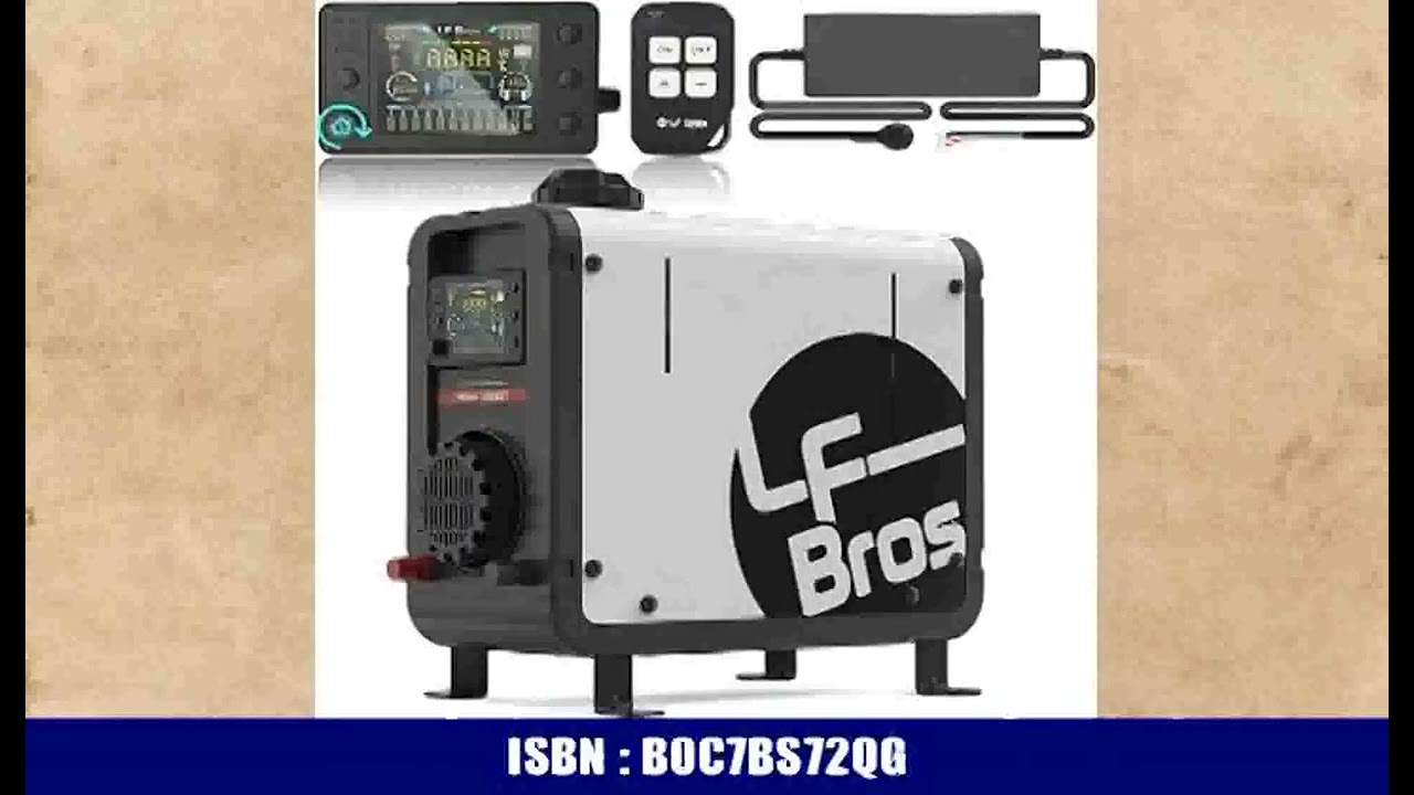 LF Bros Kompakte Dieselheizung 5 kW- 12V/24V/220V-240V Diesel Standheizung mit Timer LCD-Display