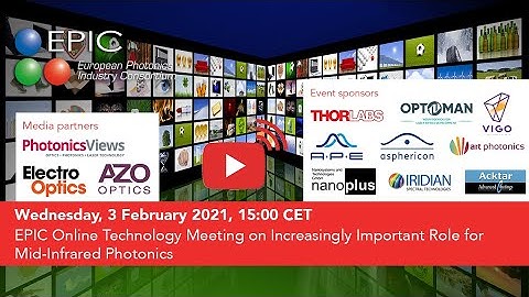 EPIC Online Technology Meeting on Increasingly Important Role for Mid-Infrared Photonics