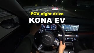 2024 Hyundai KONA Electric POV night drive