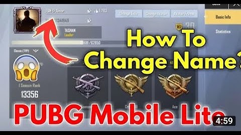 How To Change Name In PUBG Mobile Lite? Purchase ID Card/Rename Card In PUBG Mobile Lite.
