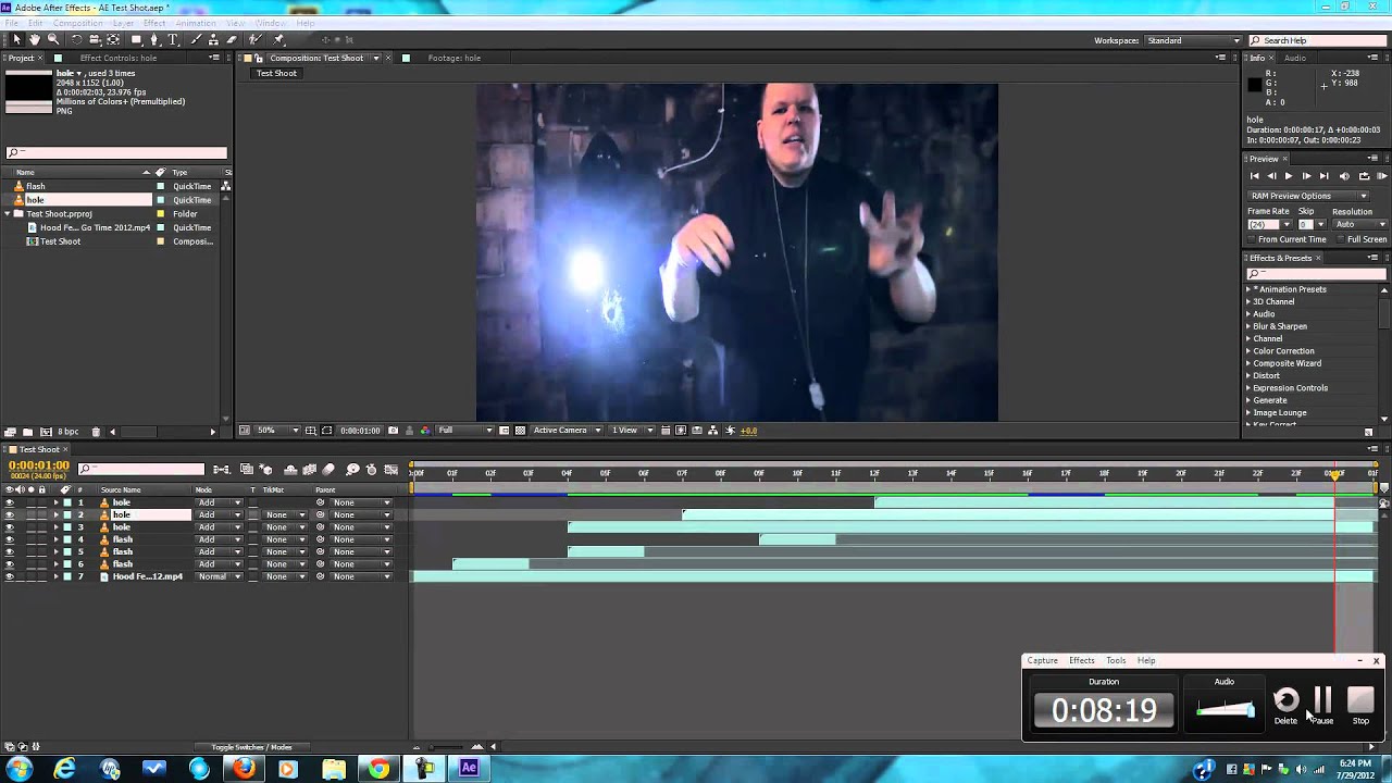 Viora Vision HD - Flash And Bullet Hit Cam Tutorial (Adobe After Effects)