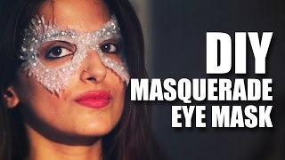How to make a DIY Masquerade Eye Mask feat. Shalini | Knot Me Pretty