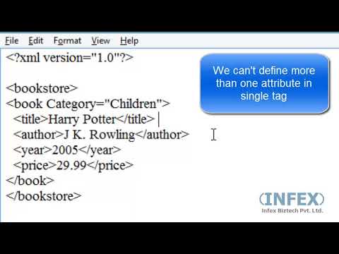 XML   8 xml attributes | how to learn xml programming language, web designing html