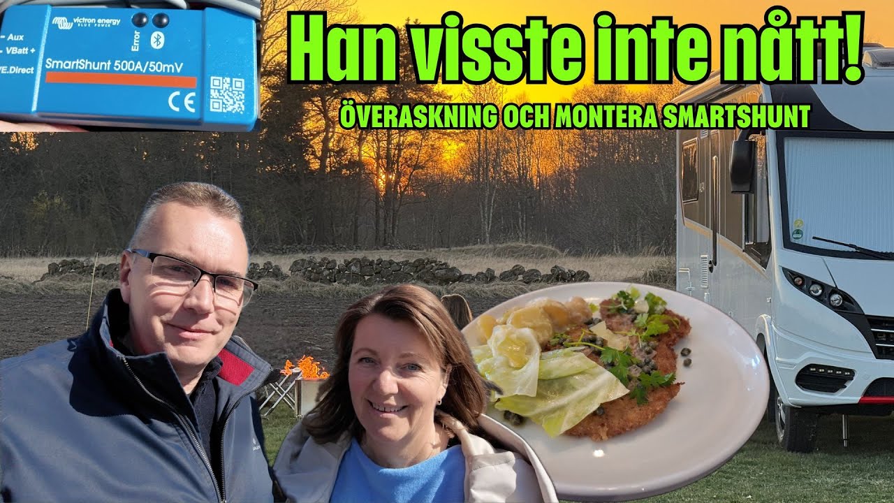 Nilla överraskade Micke! Avslutar med montering av Victron SmartShunt | varahusbilsresor.se