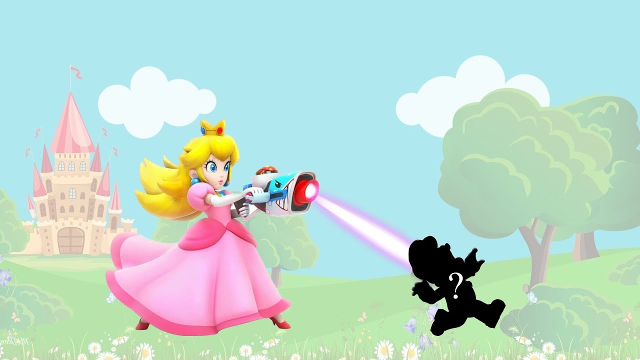 Peach Wadding Mad Princess Peach got mad at Mario and decided to REDUCE him in size ...
