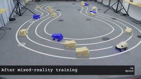 Multi-Vehicle Mixed-Reality Reinforcement Learning for Autonomous Multi-Lane Driving