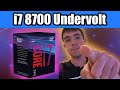 Undervolt your Locked i7 8700 for more FPS and Lower Temperature!