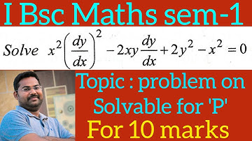 problem on solvable for P in telugu@maths naresh eclass
