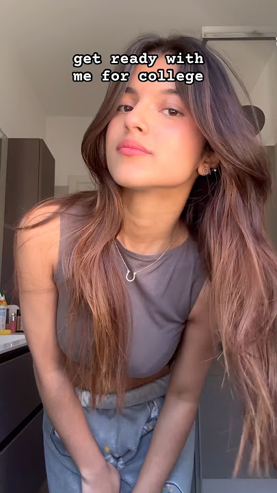 get ready with me for college! #college #grwm #university #students #skincare #makeup #kimaya #short