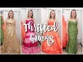 Trying on THRIFTED GOWNS for under $25!!!