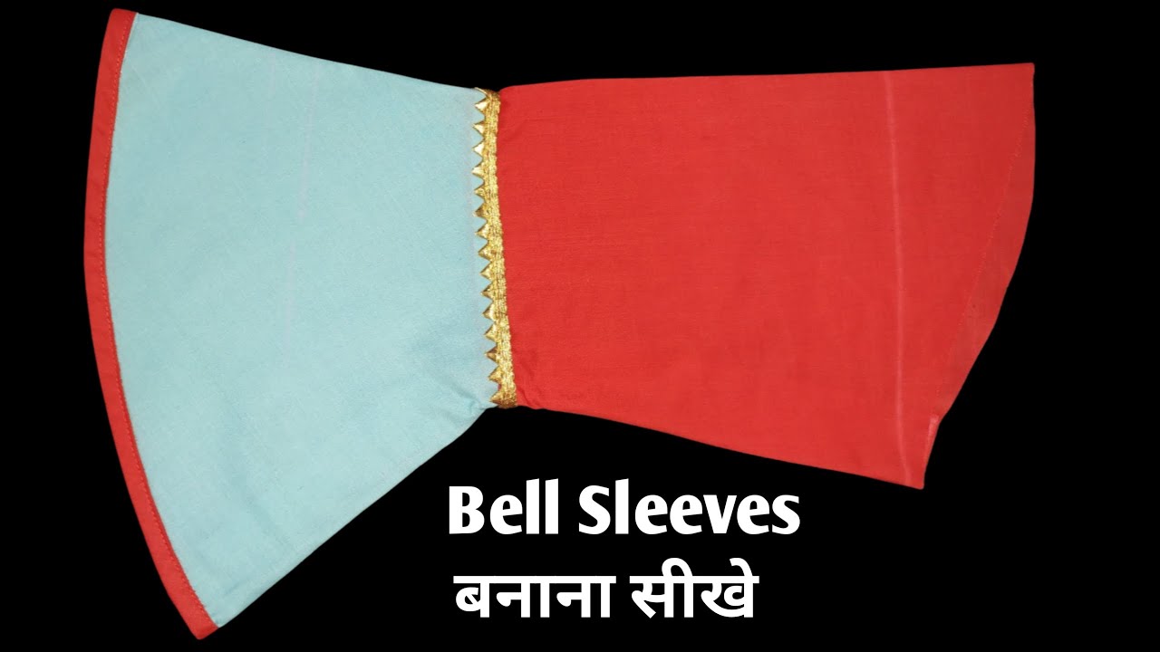 How to Make Bell Sleeves Bell Sleeves Cutting and Stitching in Hindi