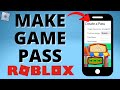 How to make a gamepass in roblox pls donate  iphone  android  add gamepass to pls donate roblox