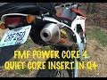 FMF POWERCORE 4  QUIET INSERT IN Q4 HEX db test Review HONDA CRF250L