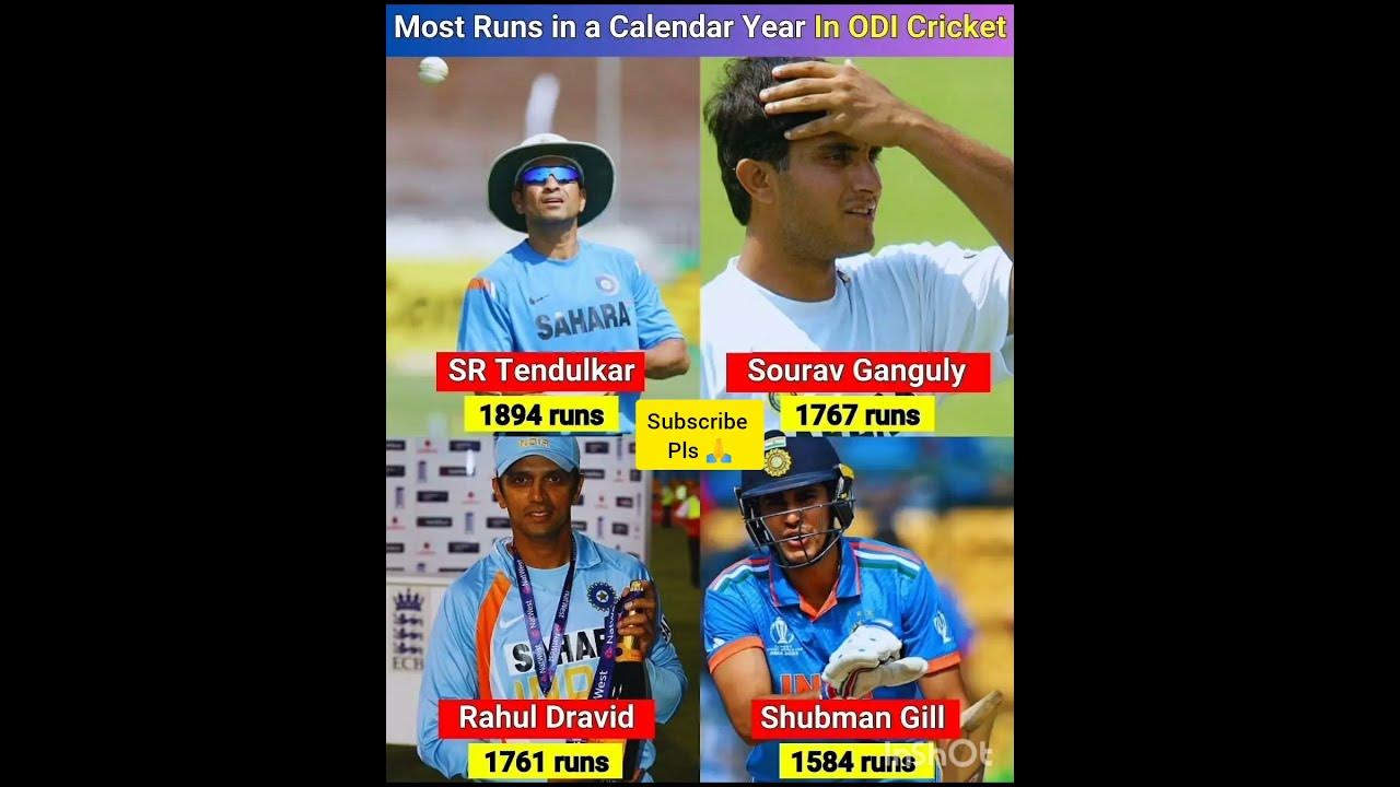 Most Runs in Calendar Year ODI Cricket shorts trending viral lucky