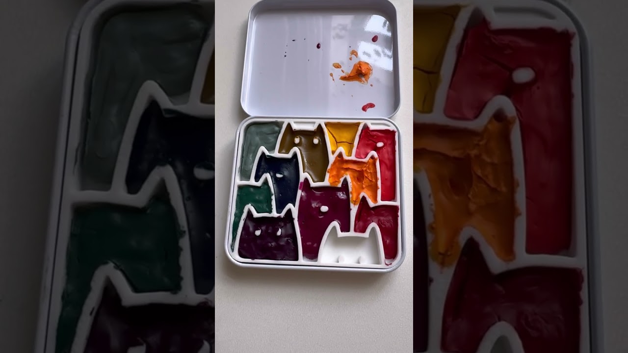 Акварельная коробка котики Draw Berserk appletrend