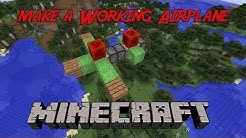 How to make an Airplane in Minecraft that actually flys! Easy (slimeblocks)
