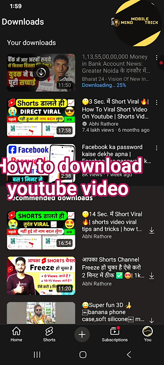 how to download youtube video #trending