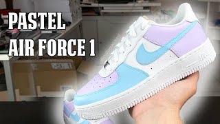 pastel custom air forces