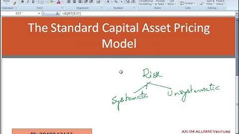 FRM part1 The Standard CAPM Model in Foundations of Risk Management